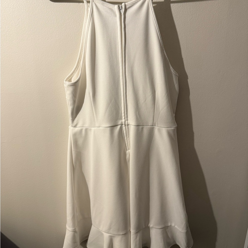 Speechless Ivory Ruffle Mini Dress - Picture 2 of 3